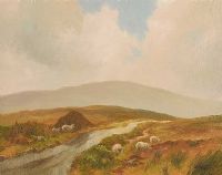 ON THE ROAD TO CUSHENDUN by Donal McNaughton at Ross's Online Art Auctions
