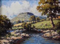 RIVER DALL, CUSHENDALL by Charles McAuley at Ross's Online Art Auctions