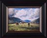 TENDING CATTLE IN THE GLENS by Charles McAuley at Ross's Online Art Auctions