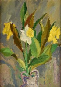 STILL LIFE, DAFFODILS by Phoebe Donovan RUA at Ross's Online Art Auctions