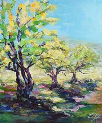 LIGHT THROUGH THE TREES by Eileen McKeown at Ross's Online Art Auctions