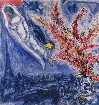 VIEW OF PARIS by Marc Chagall at Ross's Online Art Auctions