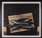 TABLE TOP STILL LIFE, FOUR FISH ON THE IRISH TIMES, AUGUST 5TH 1987 by Neil Shawcross RHA RUA at Ross's Online Art Auctions