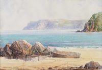 GARRON POINT, COUNTY ANTRIM by Rowland Hill RUA at Ross's Online Art Auctions