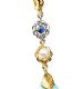 18CT GOLD AGATE, SAPPHIRE AND PEARL EARRINGS at Ross's Online Art Auctions