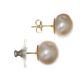 GOLD-TONE CULTURED PEARL EARRINGS at Ross's Online Art Auctions