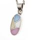 STERLING SILVER QUARTZ AND MOTHER OF PEARL PENDANTS WITH STERLING SILVER CHAINS at Ross's Online Art Auctions
