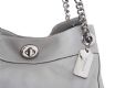 COACH GREY LEATHER HANDBAG at Ross's Online Art Auctions