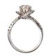 
18CT WHITE GOLD CUBIC ZRCONIA AND DIAMOND HALO RING at Ross's Online Art Auctions