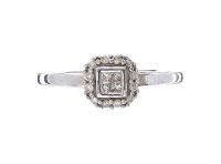
9CT WHITE GOLD DIAMOND RING at Ross's Online Art Auctions