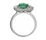 PLATINUM EMERALD AND DIAMOND RING at Ross's Online Art Auctions