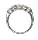 18CT WHITE GOLD FIVE STONE DIAMOND RING at Ross's Online Art Auctions