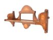 EDWARDIAN INLAID WALL SHELF at Ross's Online Art Auctions