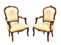 PAIR OF FRENCH ARMCHAIRS at Ross's Online Art Auctions