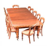 VERY FINE VICTORIAN MAHOGANY DINING ROOM SUITE at Ross's Online Art Auctions