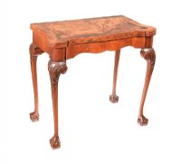 ANTIQUE WALNUT TURN OVER LEAF GAMES TABLE at Ross's Online Art Auctions