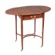 EDWARDIAN MAHOGANY DROP LEAF LAMP TABLE at Ross's Online Art Auctions