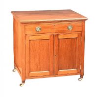 EDWARDIAN MAHOGANY SIDE CABINET at Ross's Online Art Auctions