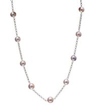 14CT WHITE GOLD CULTURED PEARL NECKLACE at Ross's Online Art Auctions