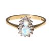 9CT GOLD OPAL & DIAMOND RING at Ross's Online Art Auctions