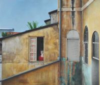 WINDOW IN HAIFA by Neisha Allen ARUA at Ross's Online Art Auctions