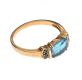 9CT GOLD TOPAZ AND DIAMOND RING at Ross's Online Art Auctions