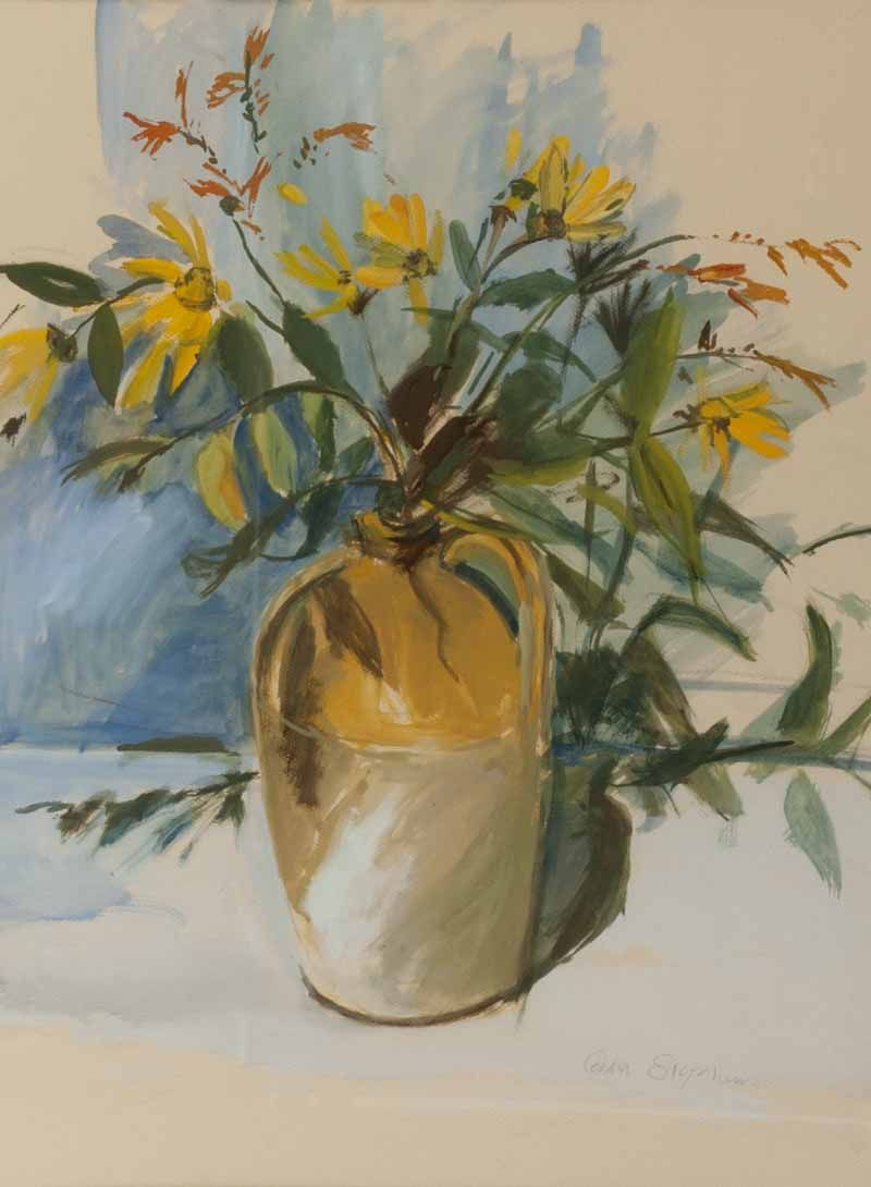 VASE OF FLOWERS by Celia Stephens at Ross's Online Art Auctions