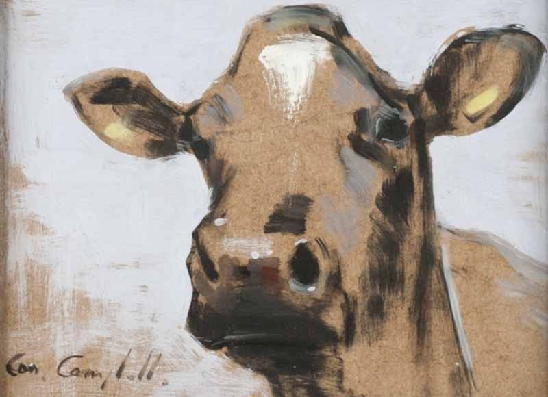 COW'S HEAD by Con Campbell at Ross's Online Art Auctions