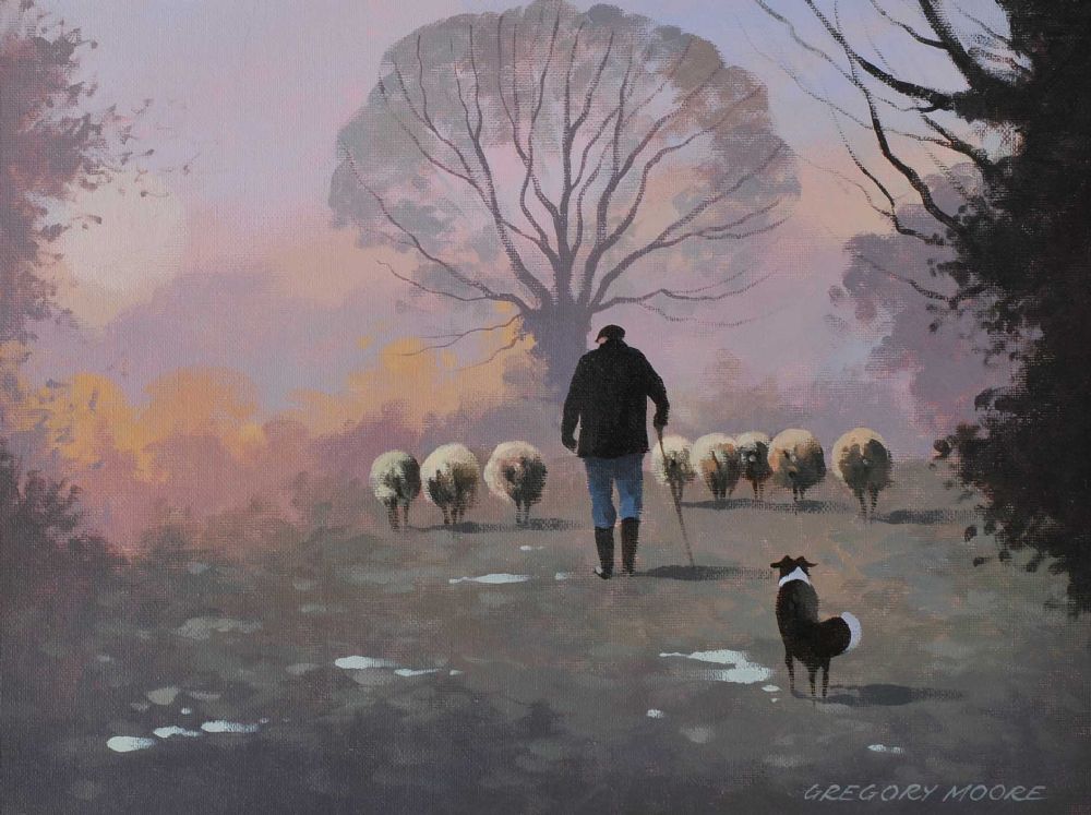 SHEPHERD'S DELIGHT by Gregory Moore at Ross's Online Art Auctions