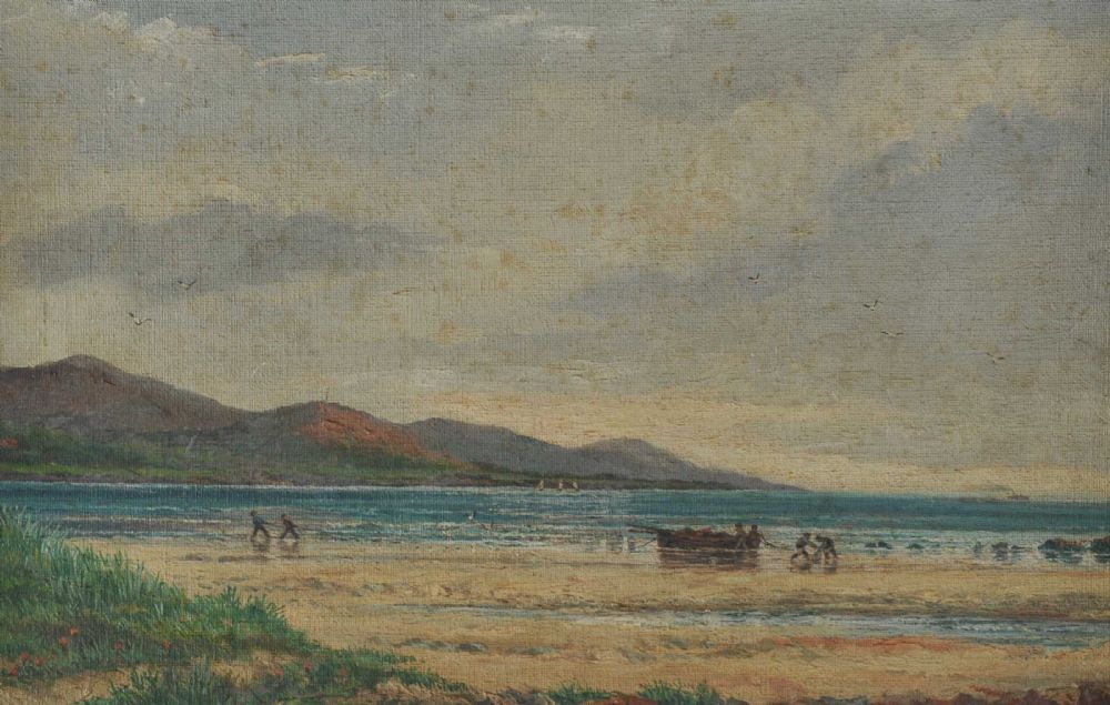 SEINE FISHERS ON BULL ISLAND, DUBLIN by George G. Nairn at Ross's Online Art Auctions