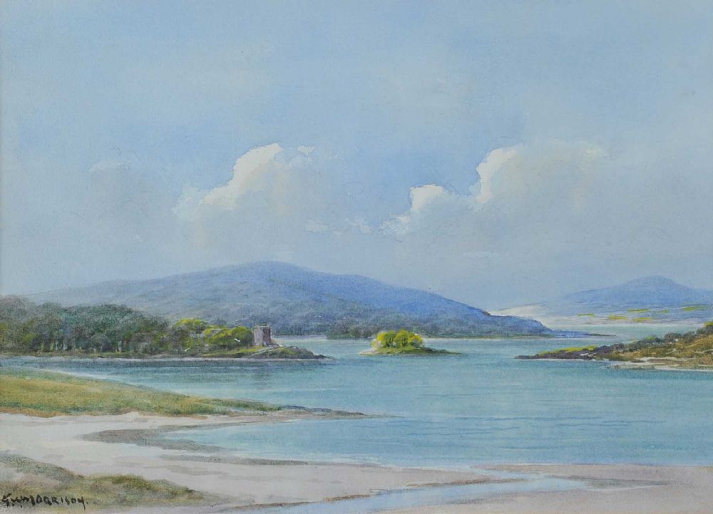 IRISH LOUGH by George W.  Morrison at Ross's Online Art Auctions