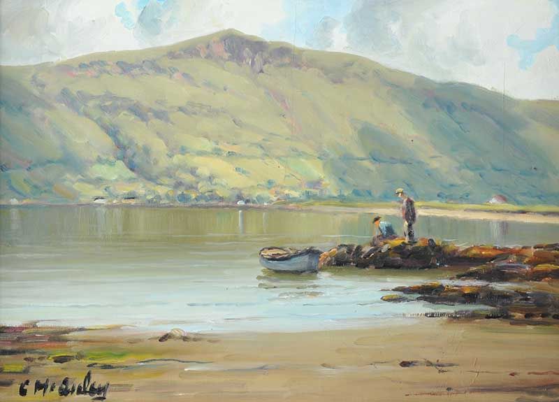 AT WATERFOOT by Charles McAuley at Ross's Online Art Auctions