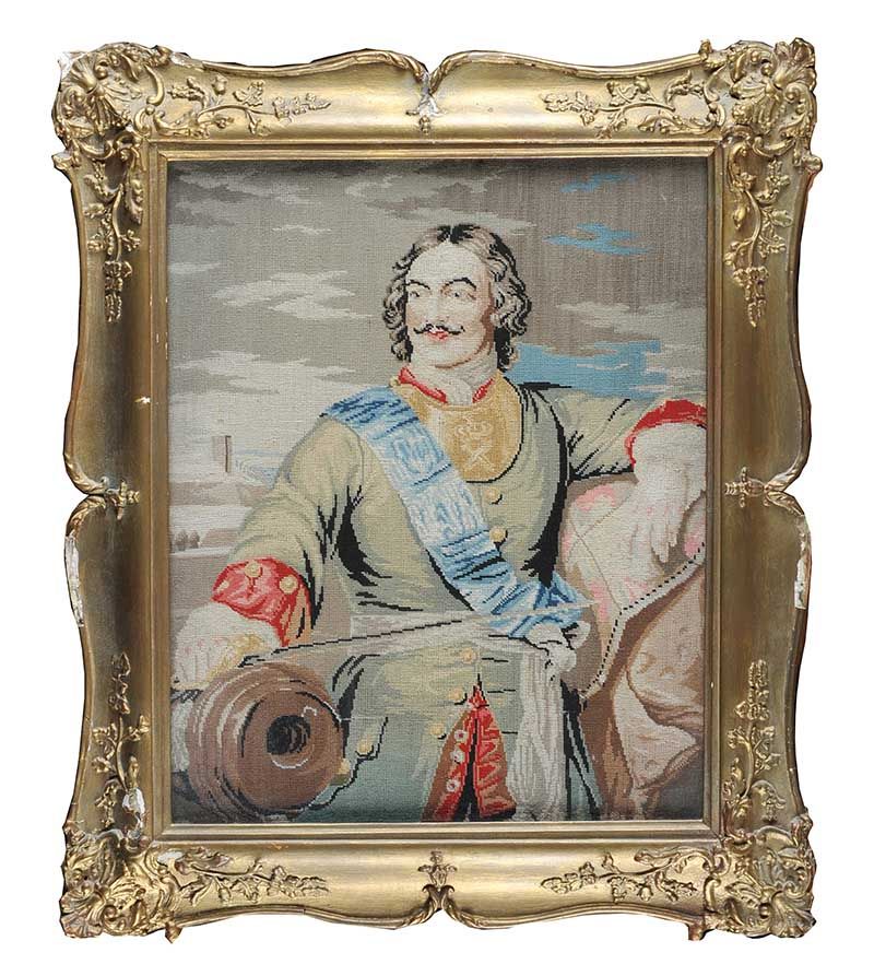 VICTORIAN GILT FRAMED TAPESTRY at Ross's Online Art Auctions