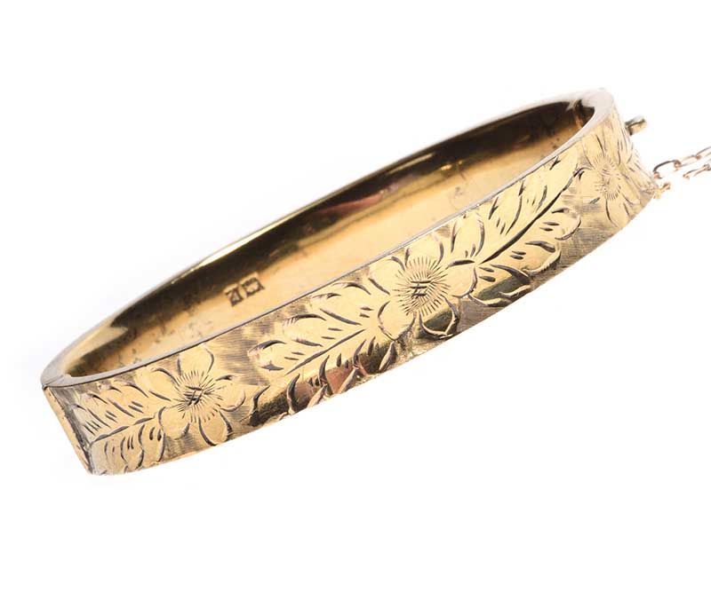Elmwoods Auctions | A BABY BANGLE in 22ct gold, misshapen, stamped 916
