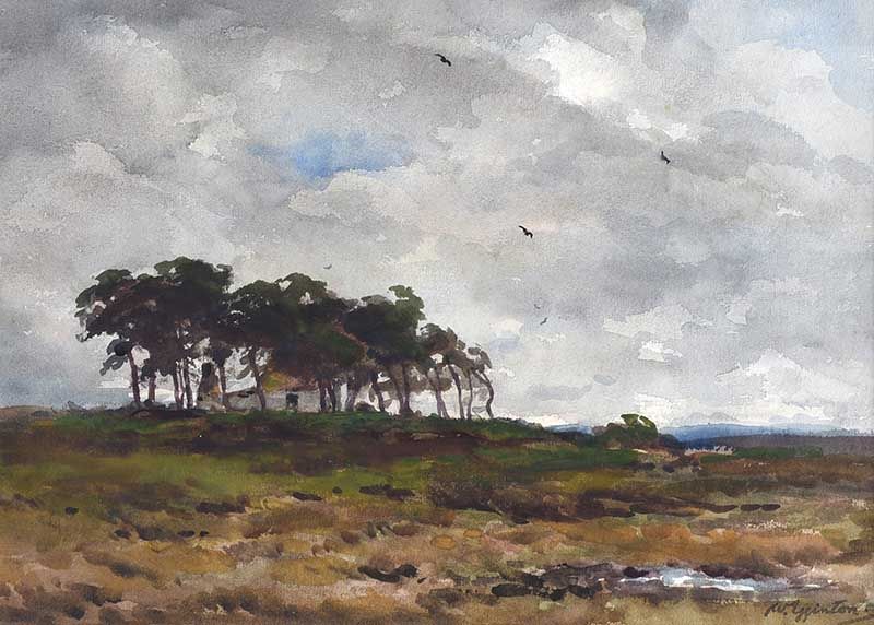 WINDSWEPT TREES by Wycliffe Egginton RI RCA at Ross's Online Art Auctions