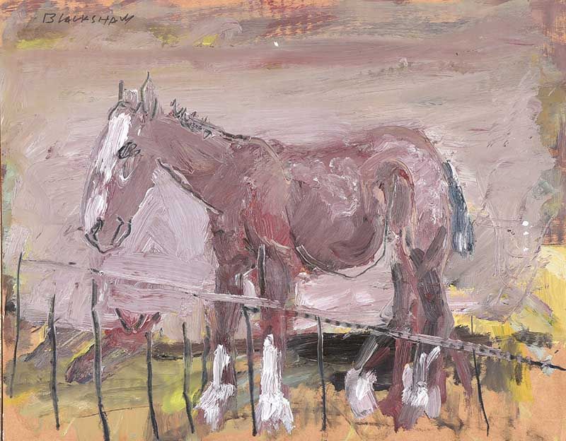THE CLYDESDALE by Basil Blackshaw HRHA HRUA at Ross's Online Art Auctions