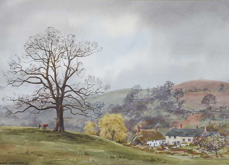 A FARM IN THE HILLS by Frank Egginton RCA FIAL at Ross's Online Art Auctions