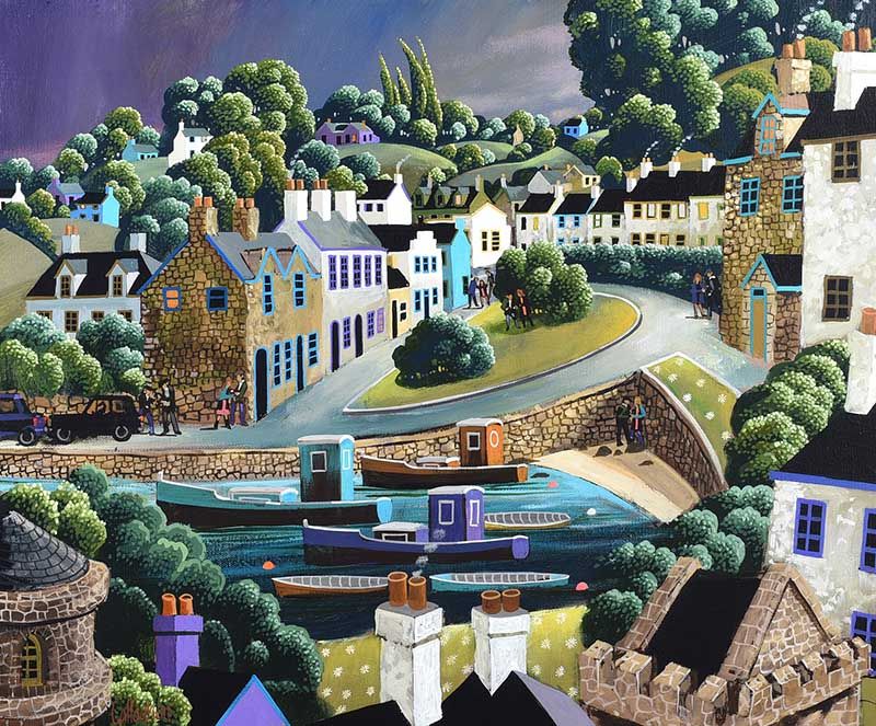 THE HARBOUR by George Callaghan at Ross's Online Art Auctions