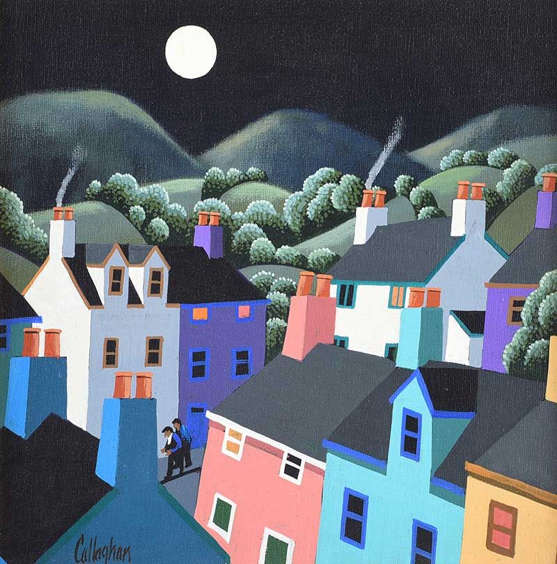 A MIDNIGHT STROLL by George Callaghan at Ross's Online Art Auctions