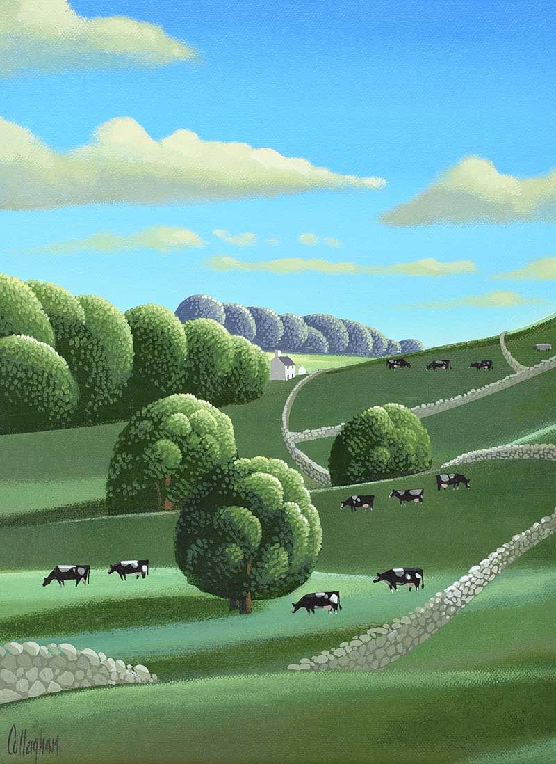 GREEN PASTURES by George Callaghan at Ross's Online Art Auctions
