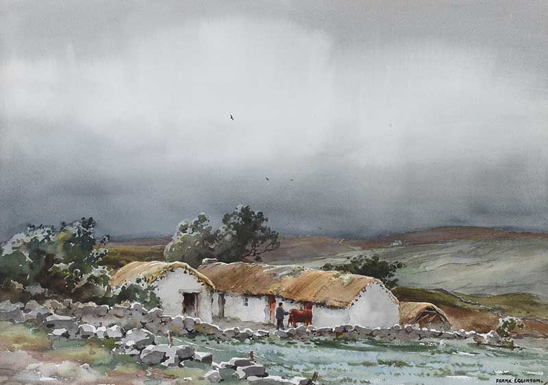A DONEGAL COTTAGE by Frank Egginton RCA FIAL at Ross's Online Art Auctions