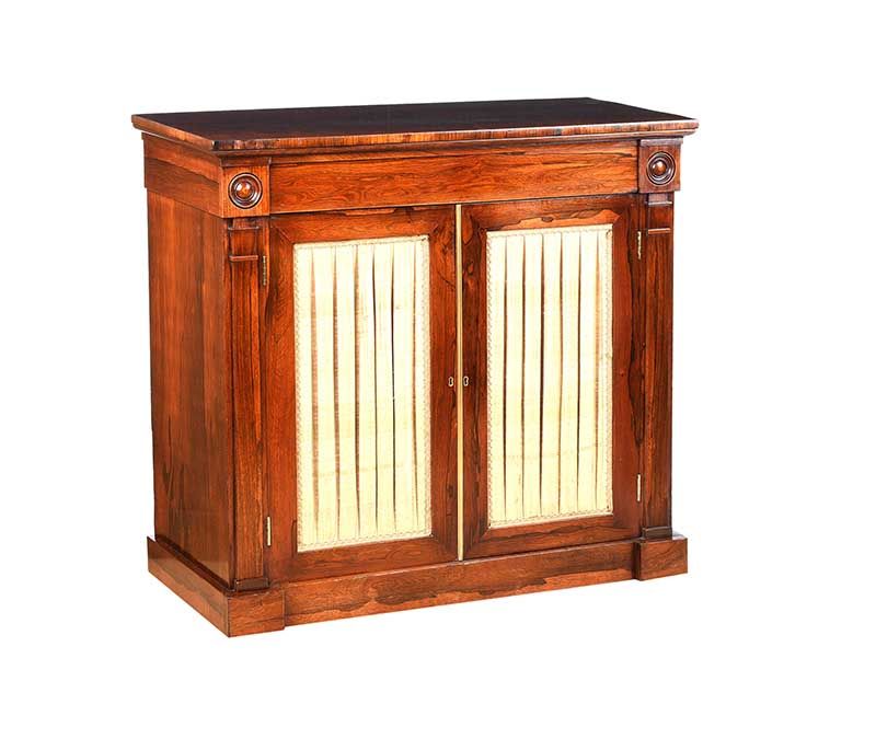 REGENCY ROSEWOOD SIDE CABINET at Ross's Online Art Auctions