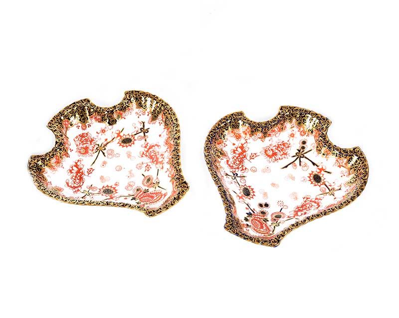 PAIR OF ROYAL CROWN DERBY DISHES at Ross's Online Art Auctions
