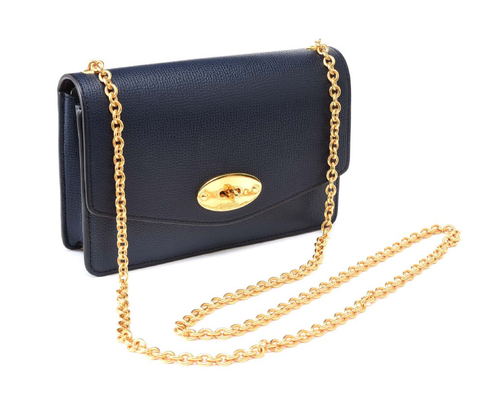 MULBERRY NAVY LEATHER CROSSBODY BAG
