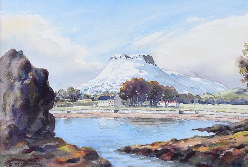 LURIG MOUNTAIN, CUSHENDALL by Charles McAuley at Ross's Online Art Auctions