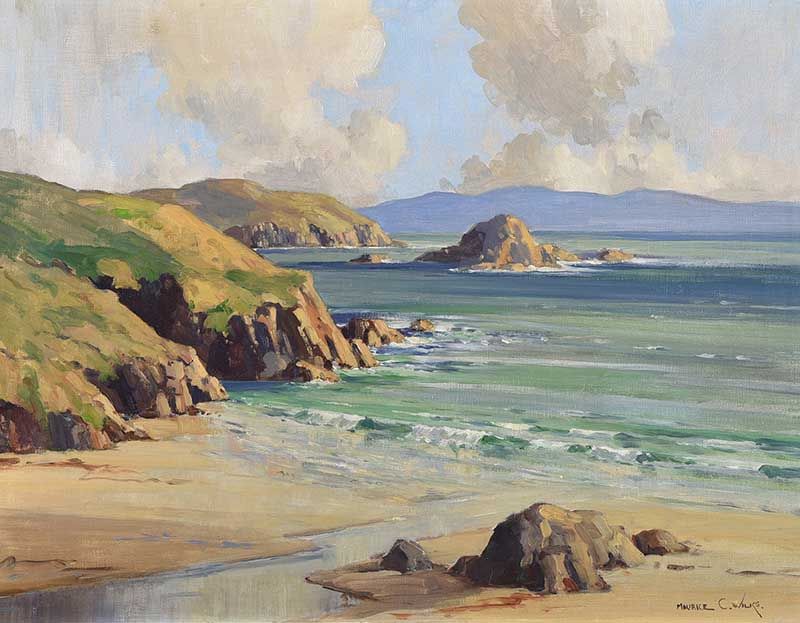 DUNMORE HEAD, COUNTY KERRY by Maurice Canning  Wilks ARHA RUA at Ross's Online Art Auctions