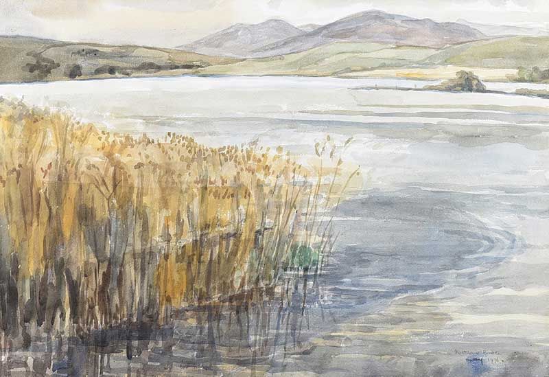 FROM BOA ISLAND, REEDS & WATER by Kathleen Bridle RUA at Ross's Online Art Auctions