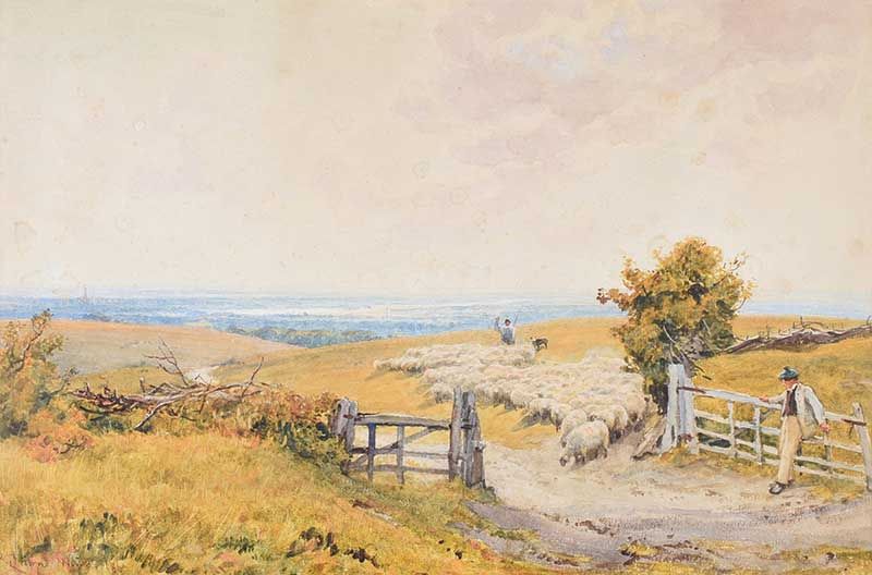 CHANGING PASTURES, KINGLEY VALE by Robert Thorne Waite RI at Ross's Online Art Auctions