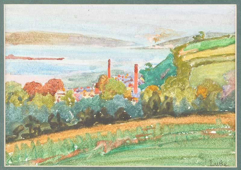 A VIEW TO THE MILL by John Luke RUA at Ross's Online Art Auctions