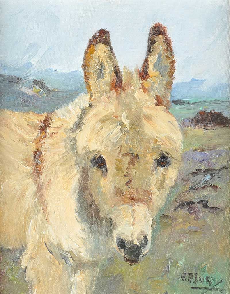 YOUNG DONKEY by Anne Primrose  Jury HRUA at Ross's Online Art Auctions